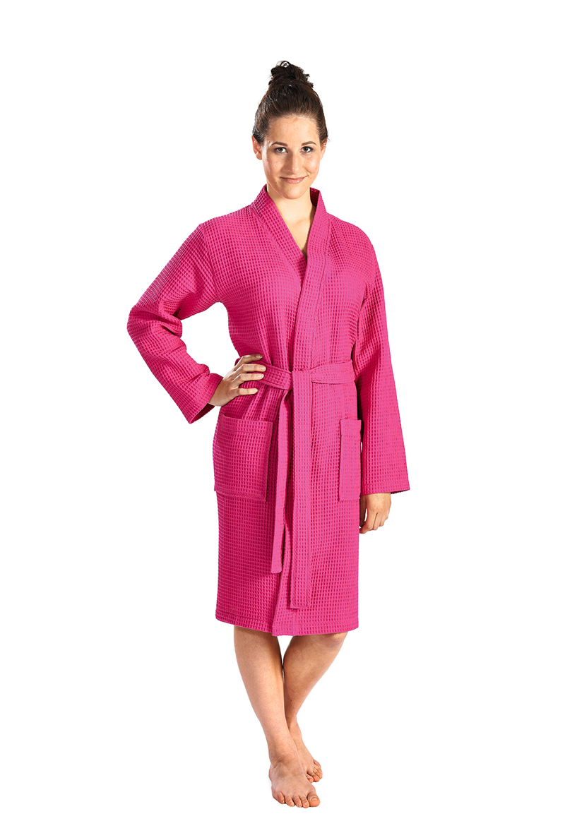 Roze kimono badjas dames-s